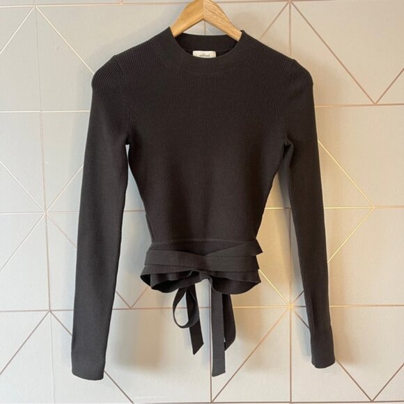 Wilfred Merino Wool Mayrac Sweater Dark Brown - Picture 3 of 9